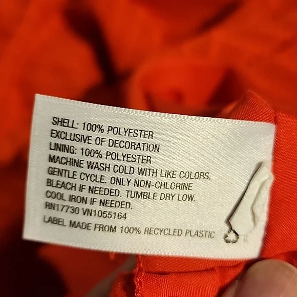 A New Day Orange  dress textured Sz XXL - Picture 6 of 11